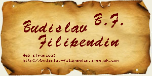 Budislav Filipendin vizit kartica